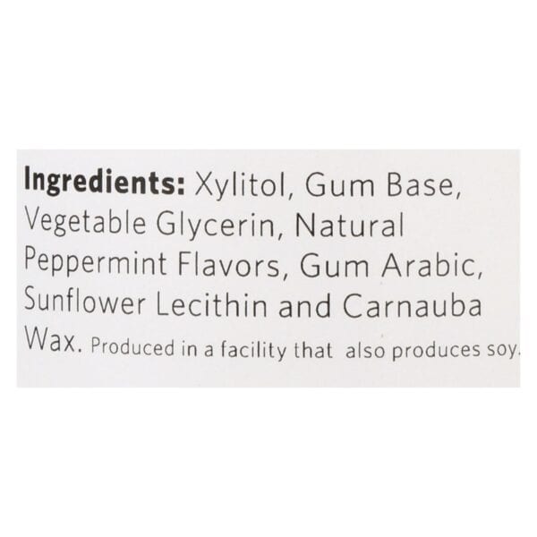 XyliChew Chewing Gum - Sugar Free Peppermint - 60 Piece Jar - Case of 4 - Image 3