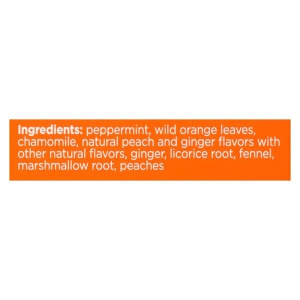 Bigelow Tea Tea - Ginger Peach Stedy Stomach - Case of 6 - 18 BAG - Image 2