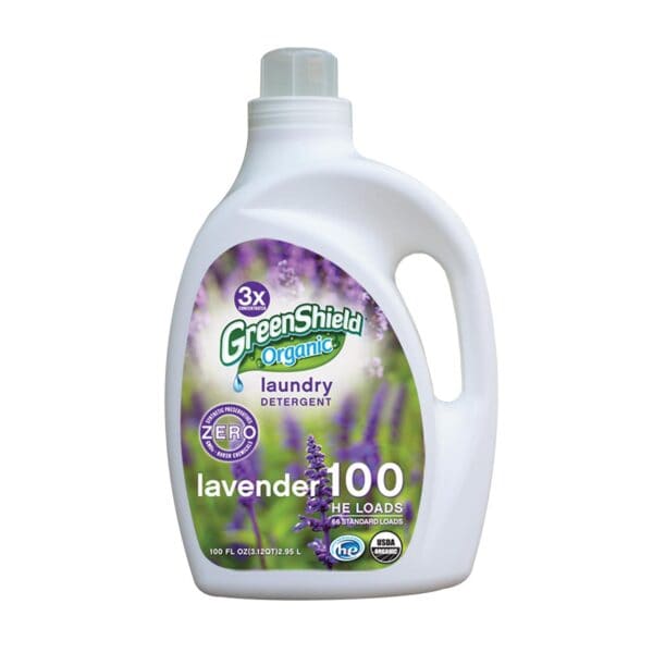 Green Shield Organic Laundry Detergent - Lavender - Case of 2 - 100 Fl oz. - Image 2