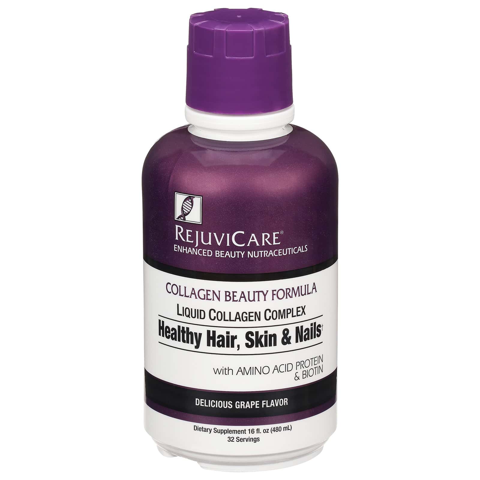 Rejuvicare Liquid Collagen Formula - Grape - 16 fl oz. - Image 2