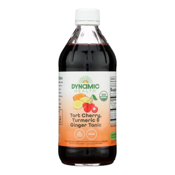 Dynamic Health Tonic - Tart Cherry Turmeric and Ginger - Organic Certified - 16 oz - Image 2