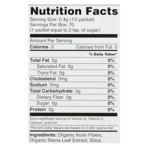 Sweet Leaf Sweetener - Organic - Stevia - 35 Count - Image 2