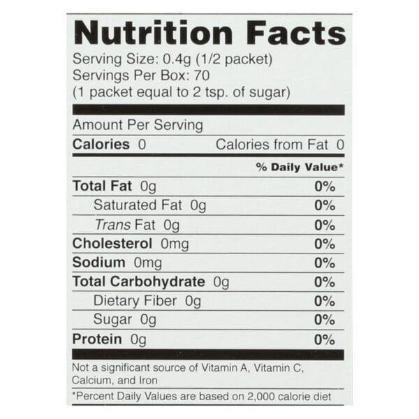 Sweet Leaf Sweetener - Organic - Stevia - 35 Count - Image 3