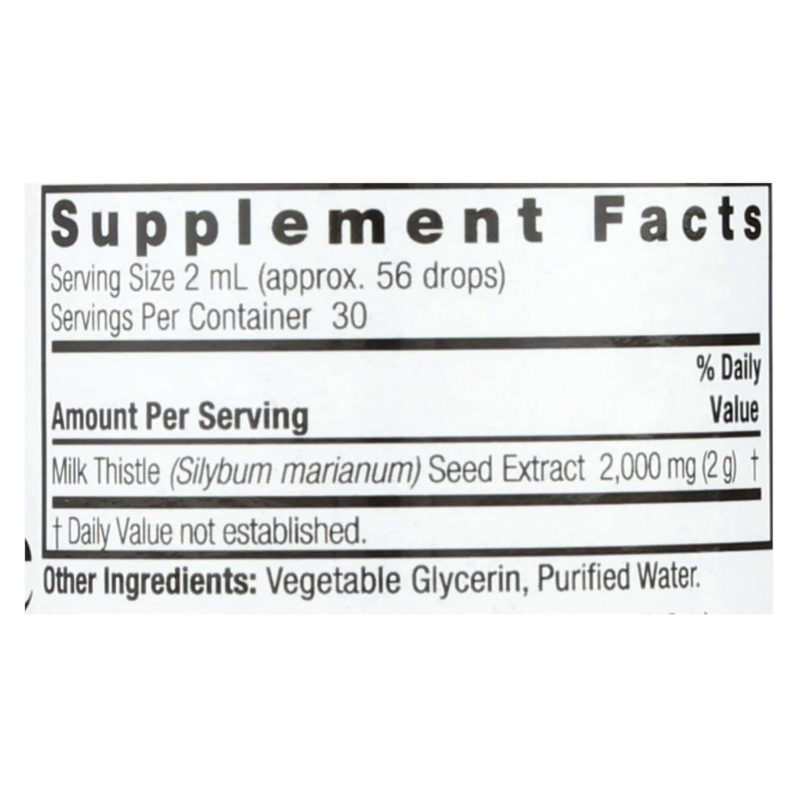 Nature's Answer - Af Milk Thistle - 1 Each - 2 FZ - Image 2