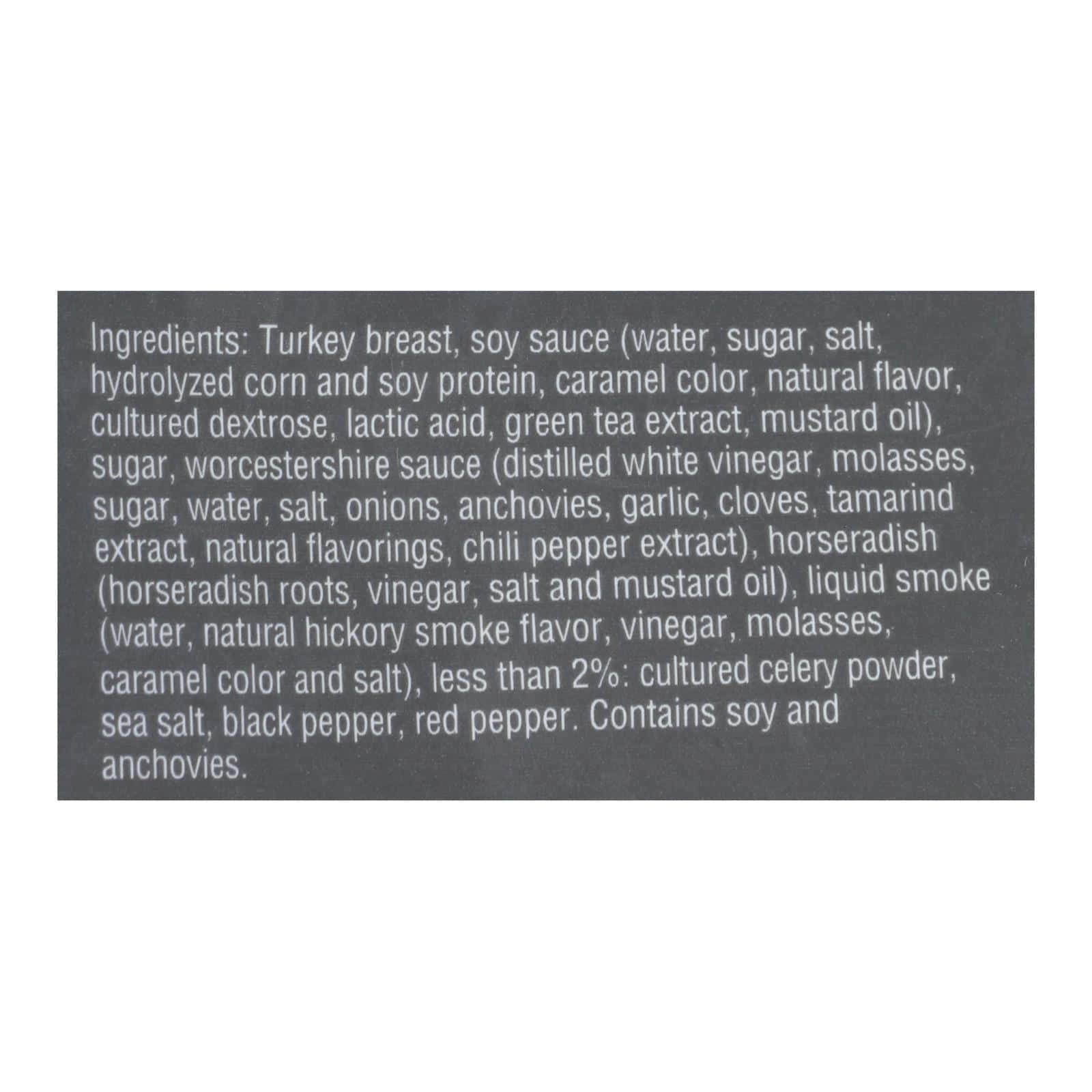 Chef's Cut Turkey Jerkey Teriyaki - Case of 8 - 2.5 oz.