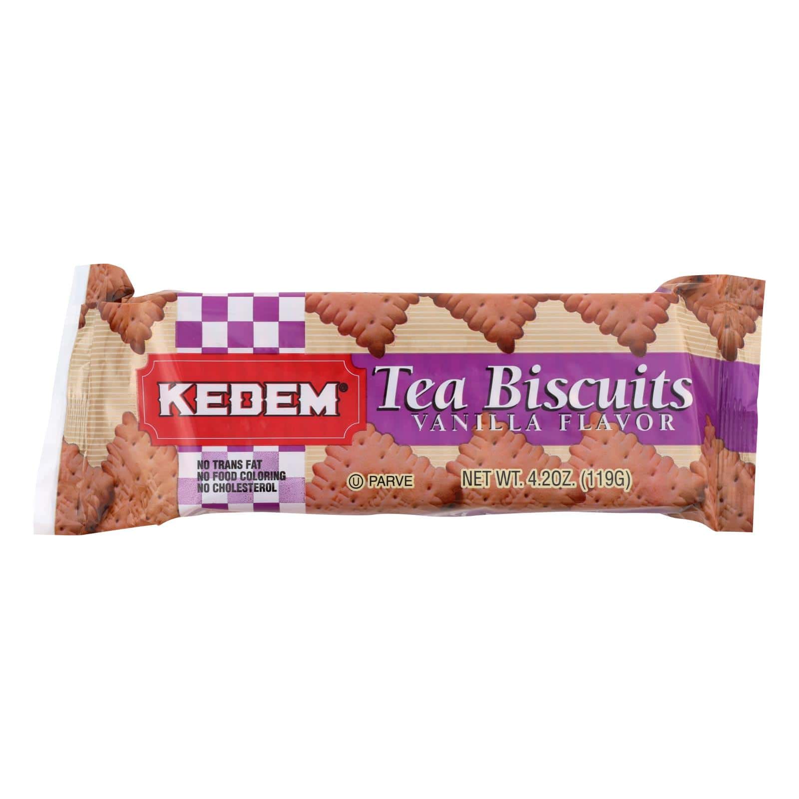 Kedem Tea Biscuits - Vanilla - Case of 24 - 4.2 oz. - Image 2