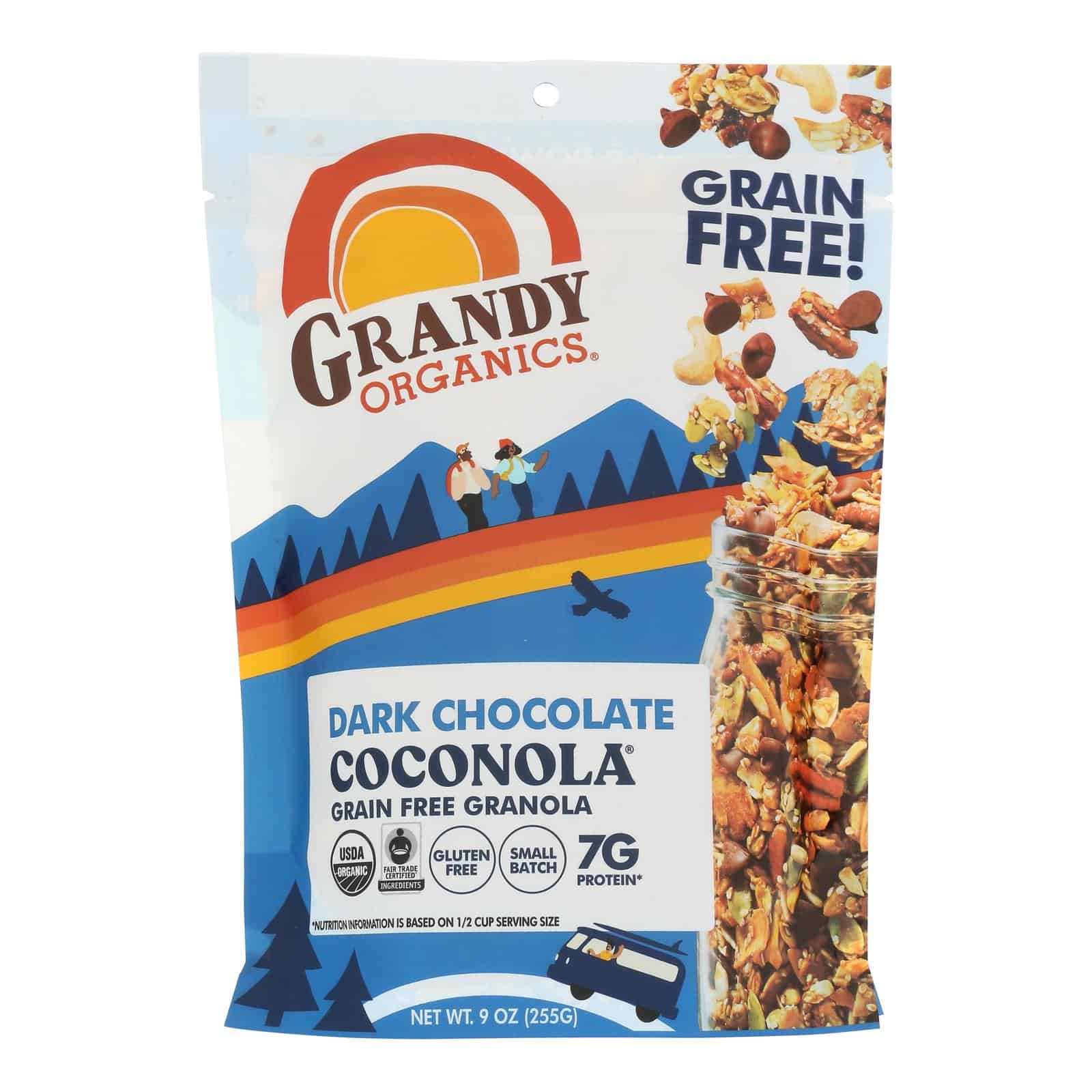 Grandy Oats Organic Granola - Chocolate Chunk Coconola - Case of 6 - 9 oz - Image 2