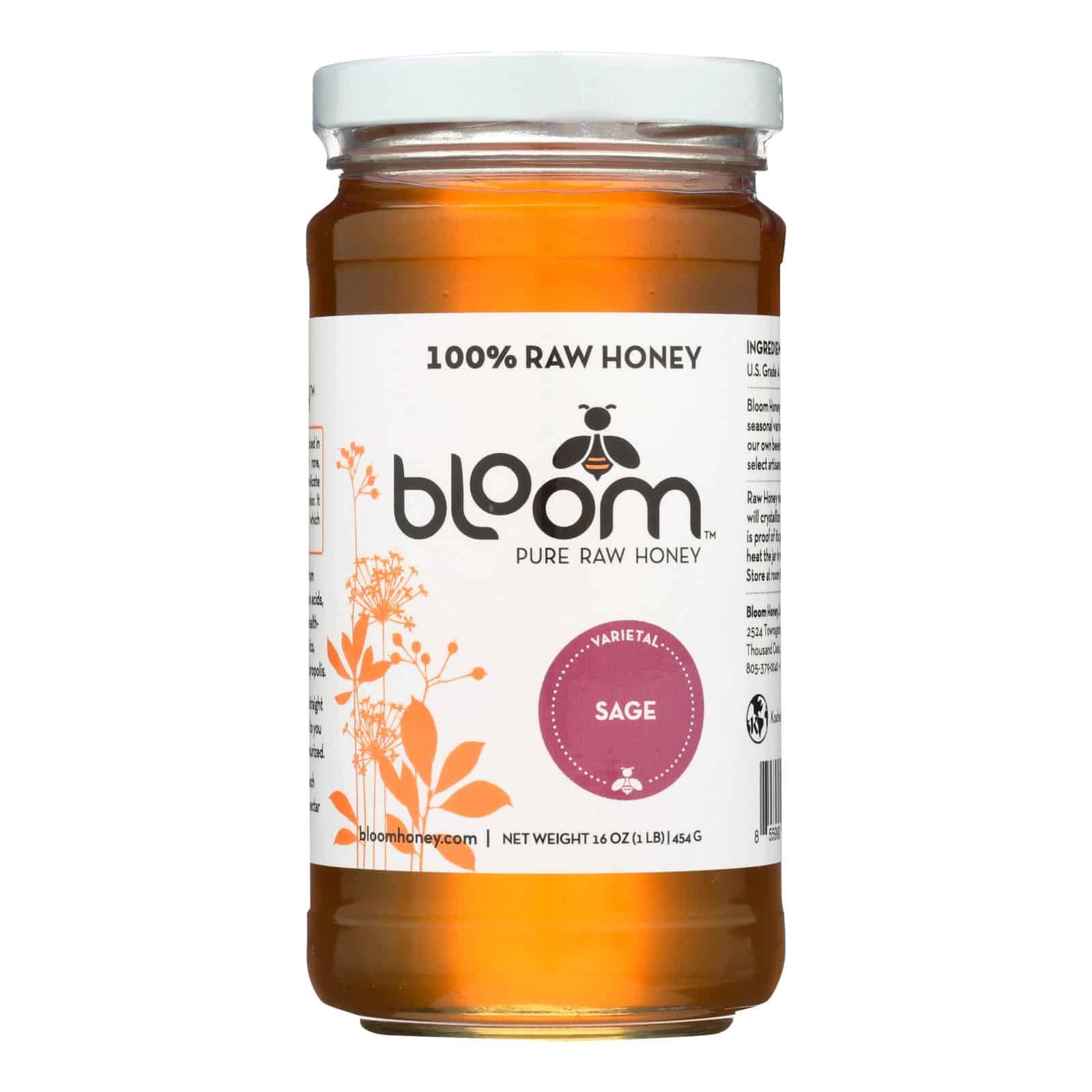 Bloom Honey - Honey - Sage - Case of 6 - 16 oz. - Image 2