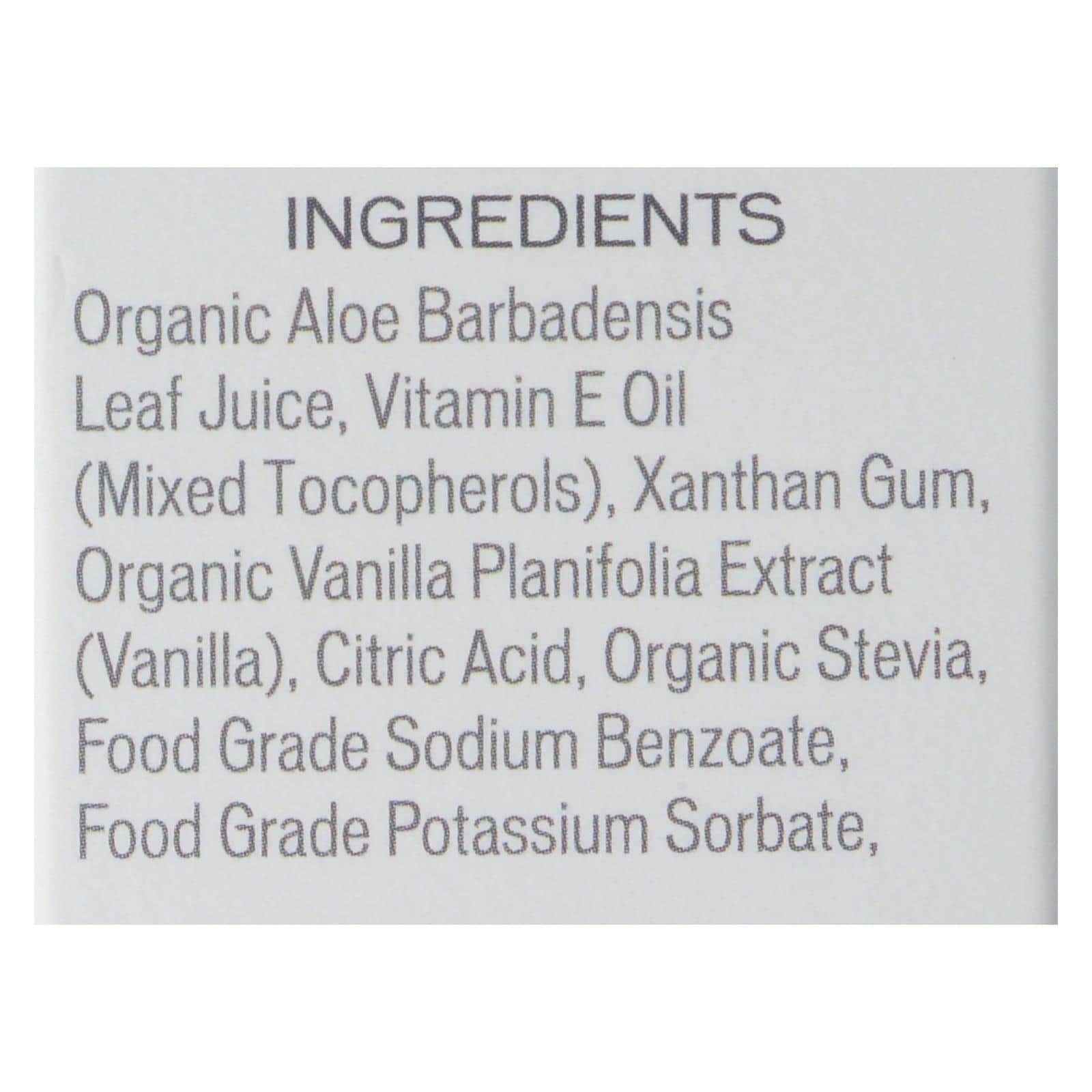 Aloe Cadabra Natural Organic Personal Lubricant - Tahitian Vanilla - 2.5 oz - Image 2