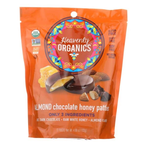 Heavenly Organics Heavenly Organic Honey Pattie - Chocolate - Case of 6 - 4.66 oz. - Image 3