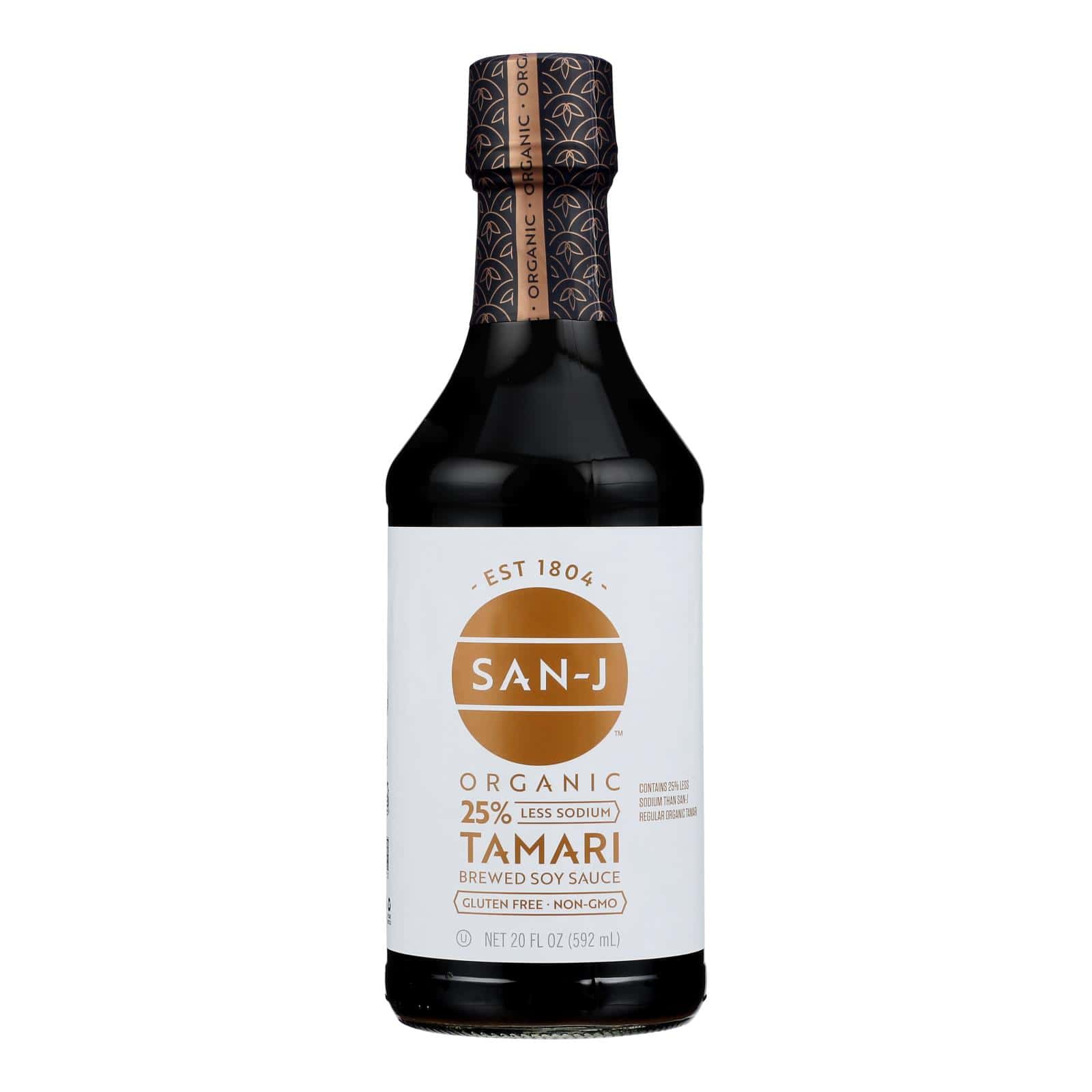 San - J Tamari Soy Sauce - Case of 6 - 20 Fl oz. - Image 2