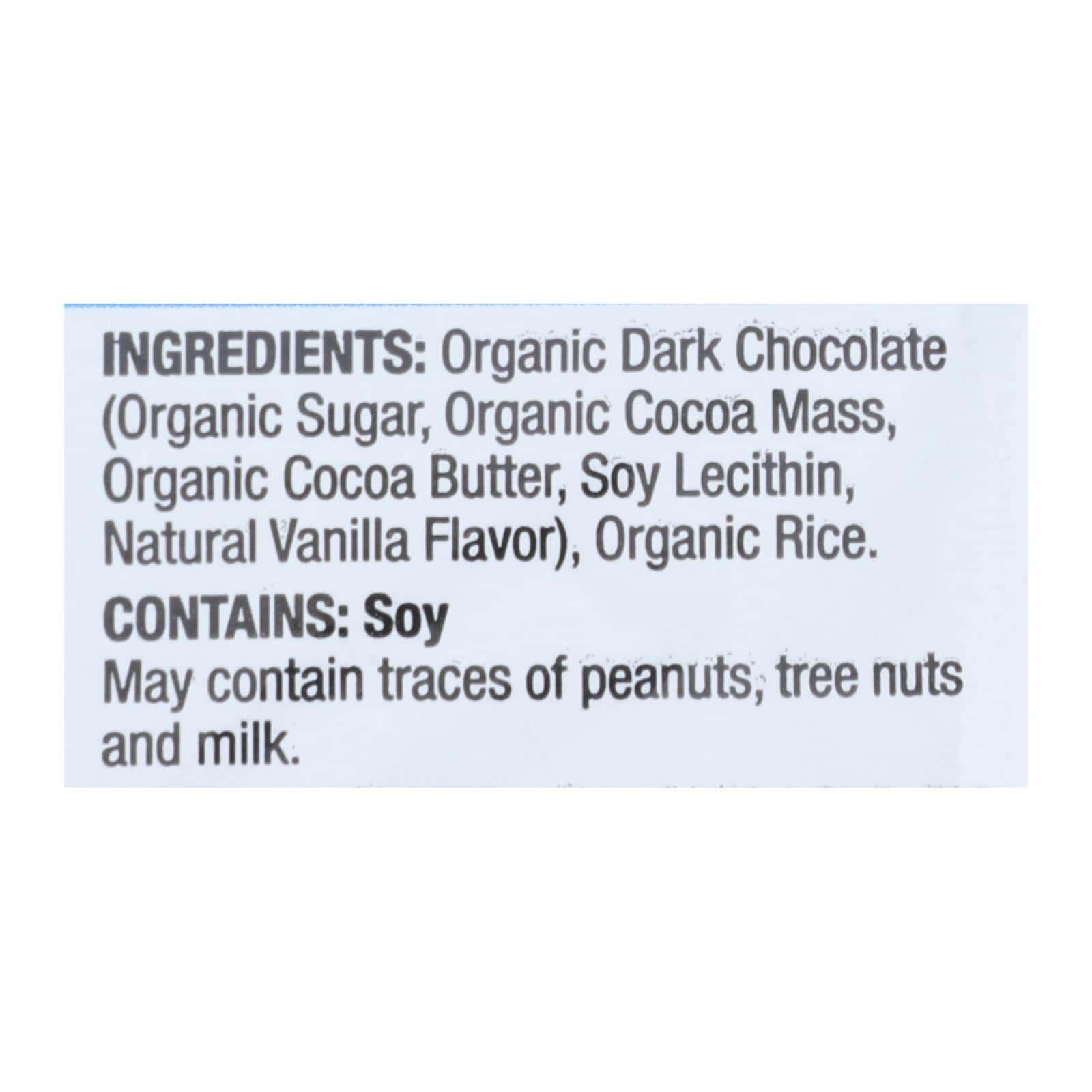 Element Organic Dipped Rice Cakes - Dark Chocolate - Case of 6 - 3.5 oz - Image 2