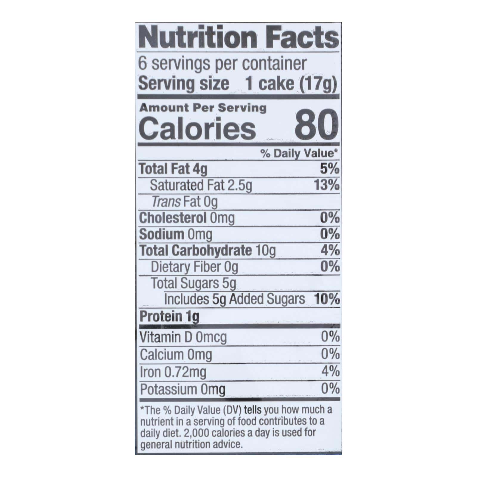 Element Organic Dipped Rice Cakes - Dark Chocolate - Case of 6 - 3.5 oz