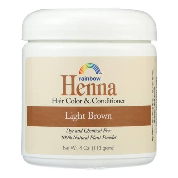 Rainbow Research Henna Hair Color and Conditioner Persian Light Brown - 4 oz - Image 2