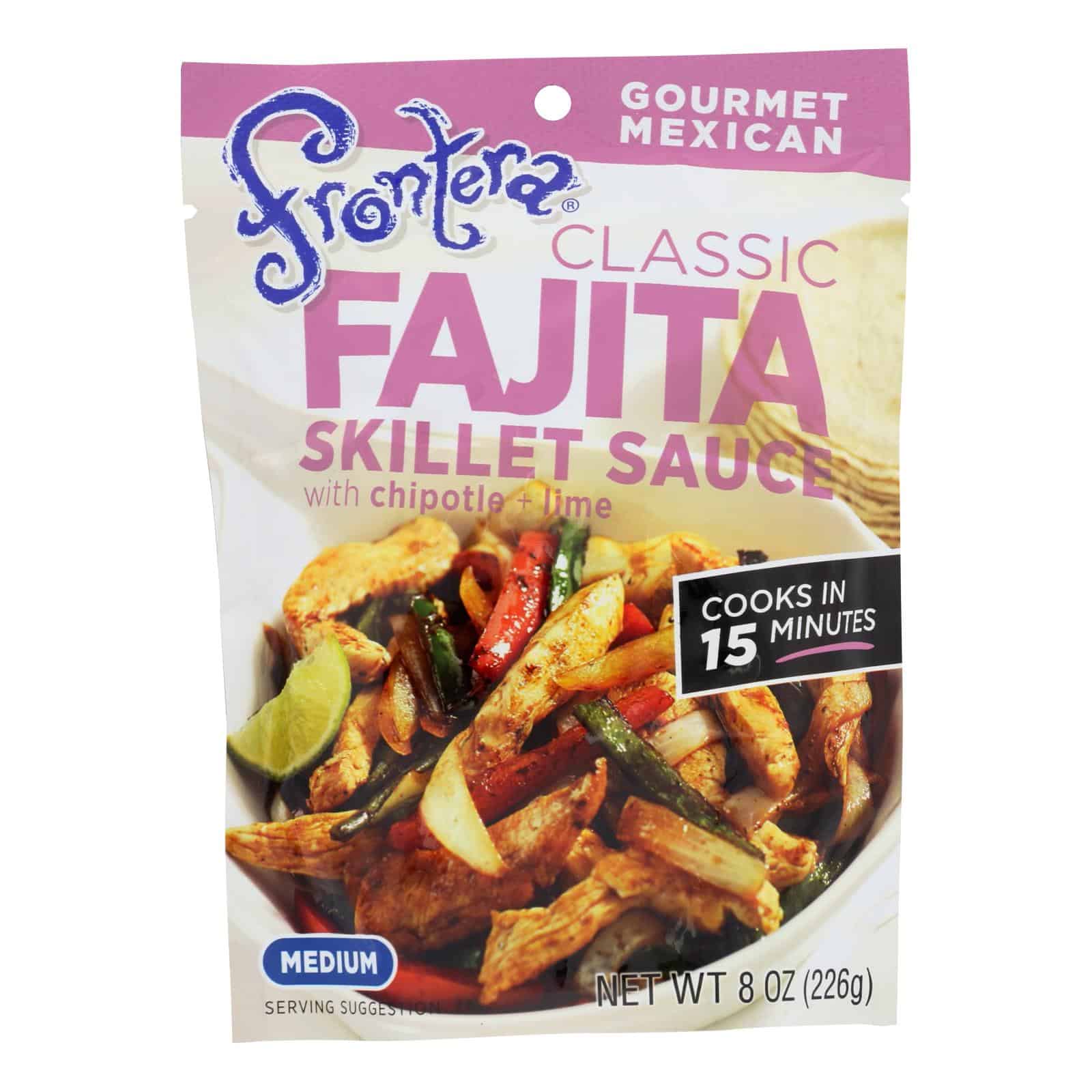 Frontera Foods Classic Fajita Skillet Sauce - Classic Fajita - Case of 6 - 8 oz. - Image 2
