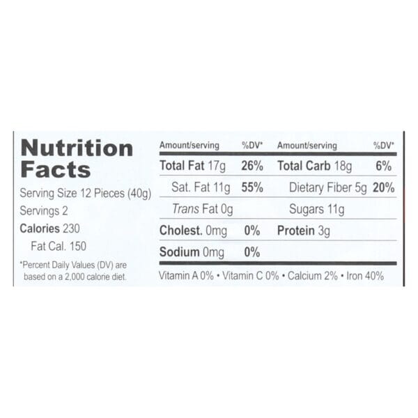 Equal Exchange Organic Chocolate Bar - Very Dark - Case of 12 - 2.8 oz. - Image 2