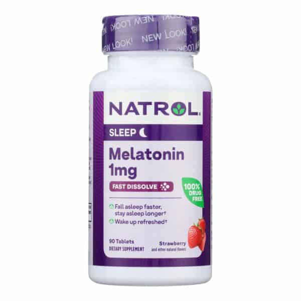 Natrol Fast Dissolving Melatonin - 1 mg - 90 tabs - Image 2