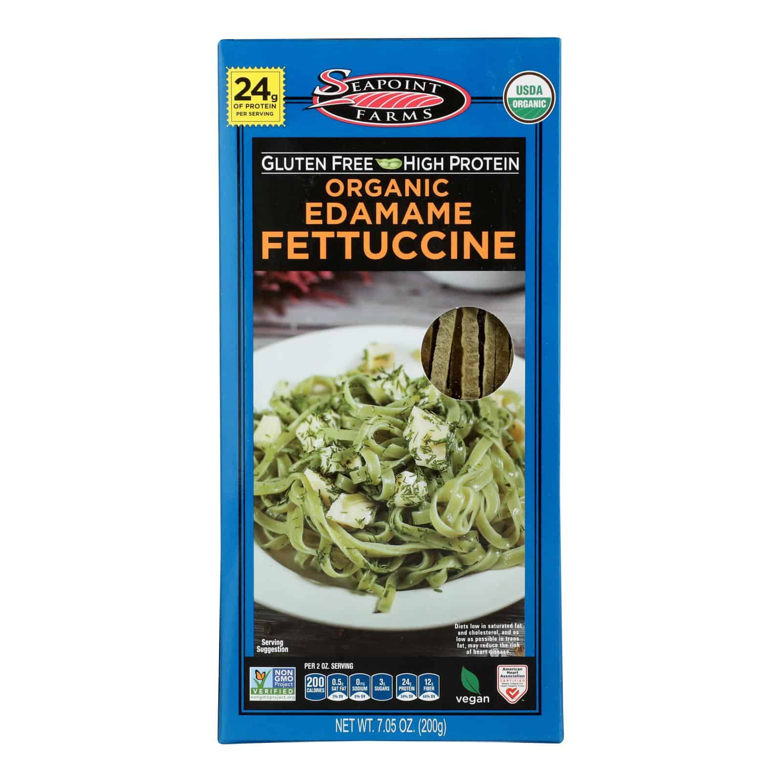 Seapoint Farms Edamame Fettuccine - Case of 12 - 7.5 oz. - Image 2