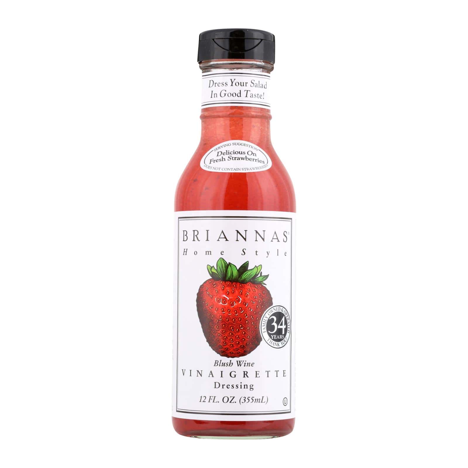 Brianna's - Salad Dressing - Blush Wine Vinaigrette - Case of 6 - 12 Fl oz. - Image 3