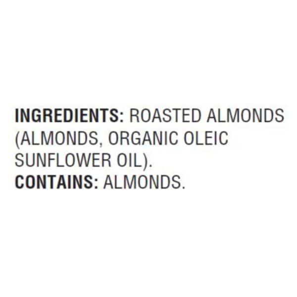 Woodstock Non-GMO Almonds, Roasted and Unsalted - Case of 8 - 7.5 OZ