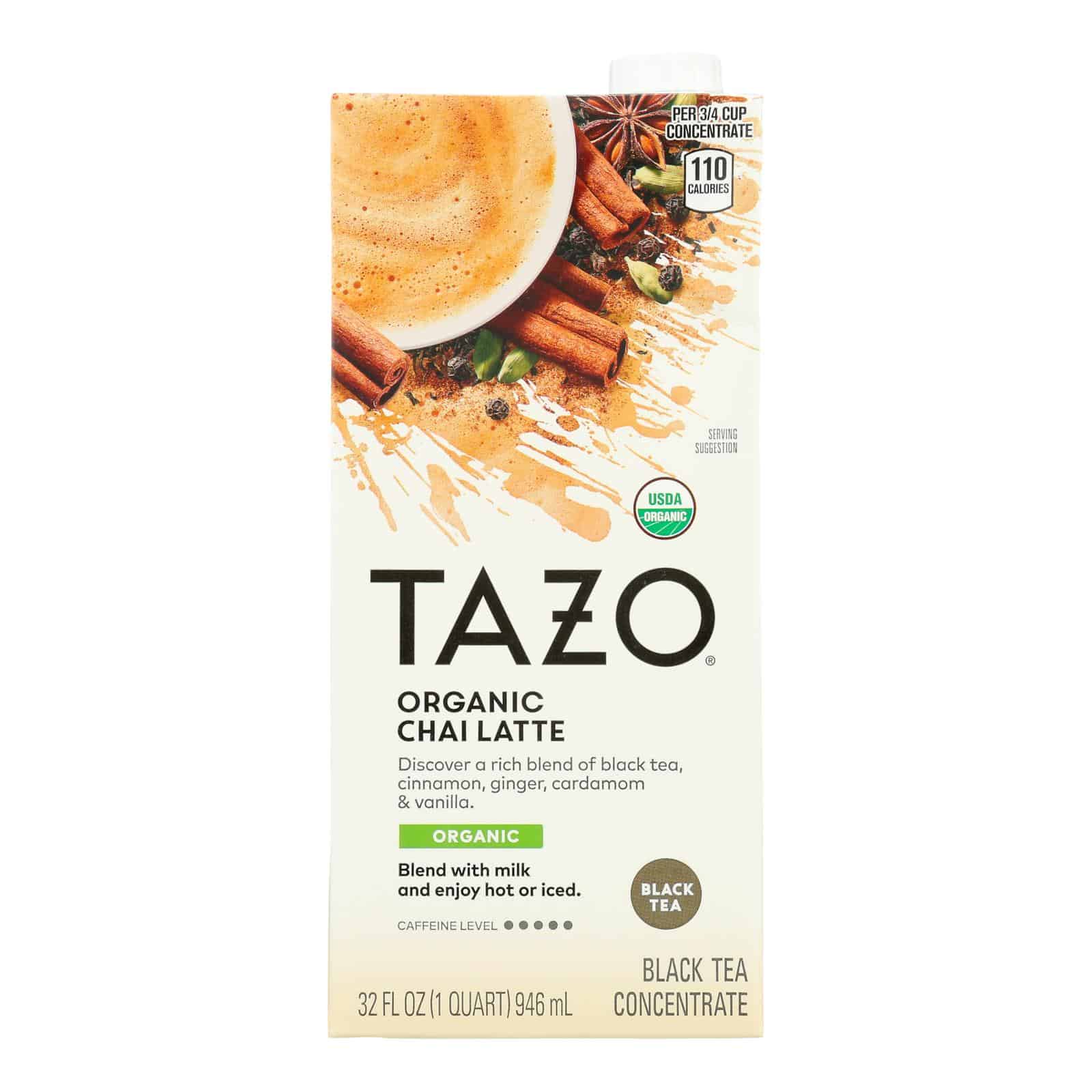 Tazo Tea Organic Tea - Chai Latte - Case of 6 - 32 fl oz - Image 3