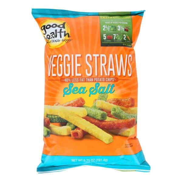 Good Health Sea Salt Veggie Straws  - Case of 10 - 6.25 OZ