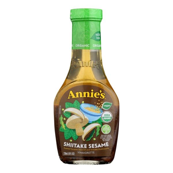 Annie's Naturals Vinaigrette Shiitake and Sesame - Case of 6 - 8 fl oz. - Image 3