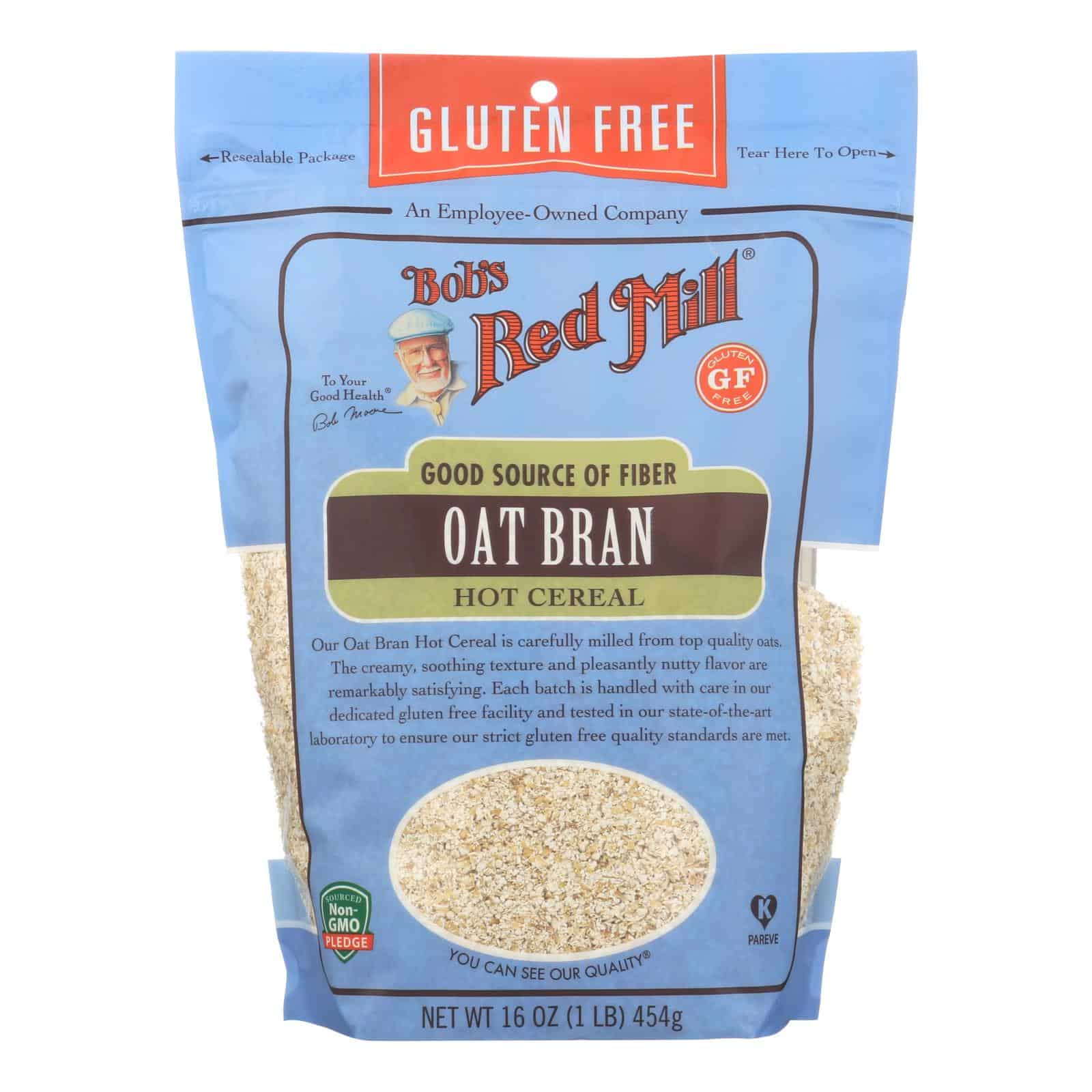 Bob's Red Mill - Oat Bran - Gluten Free - Case of 4-16 oz.