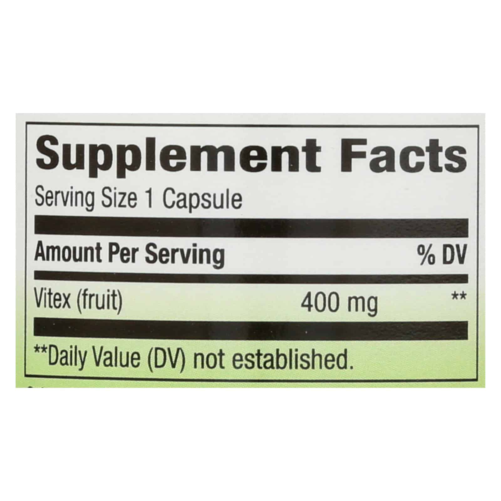 Nature's Way - Vitex Fruit - 400 mg - 100 Capsules