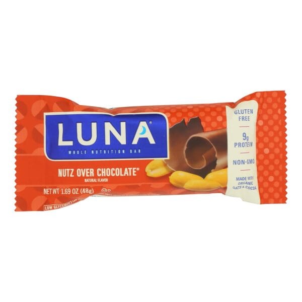 Clif Bar Luna Bar - Organic Nuts Over Chocolate - Case of 15 - 1.69 oz - Image 3