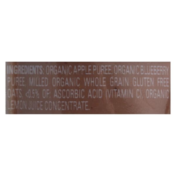 Happy Baby Happy Baby Clearly Crafted - Apple Blueberries and Oats - Case of 16 - 4 oz. - Image 2