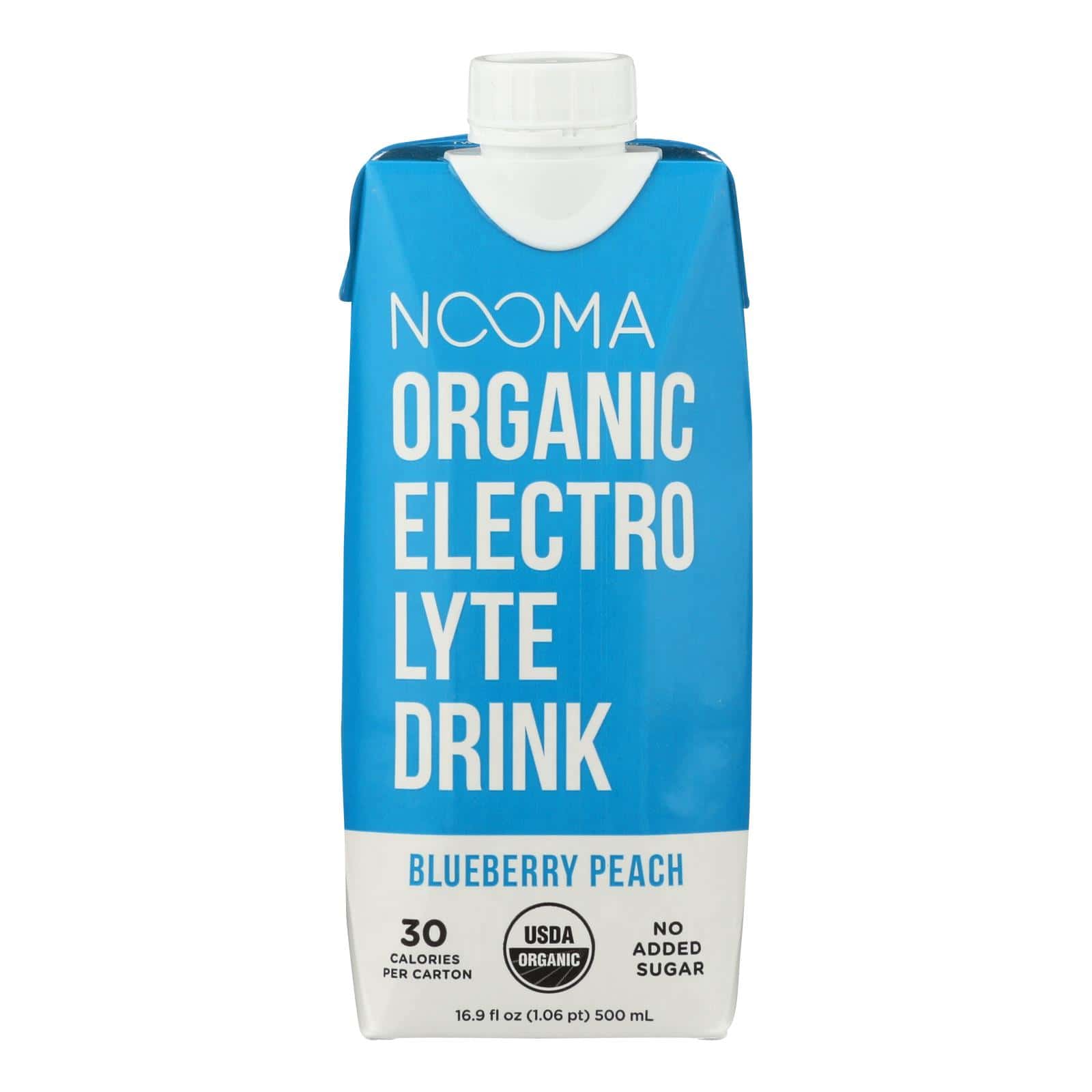 Nooma Electrolite Drink - Organic - Blueberry Peach - Case of 12 - 16.9 fl oz - Image 2