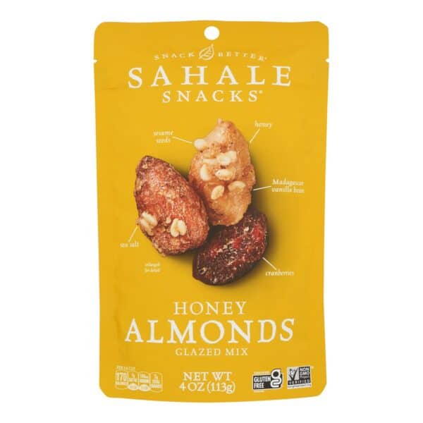 Sahale Snacks Glazed Nuts - Balsamic Almonds - Case of 6 - 4 oz.