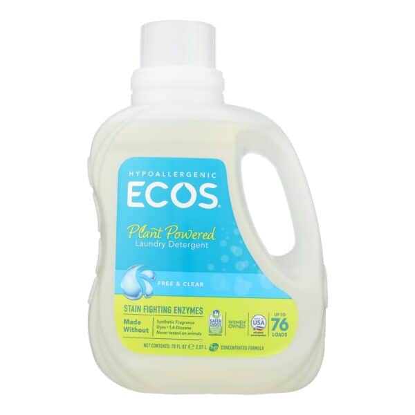 Ecos - Laundry Det Free&clear - Case of 4-70 FZ - Image 2