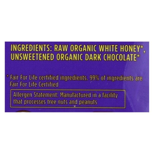 Heavenly Organics Candy Chocolate Honey Patties Double Dark Chocolate  - Case of 6 - 4.66 OZ - Image 3