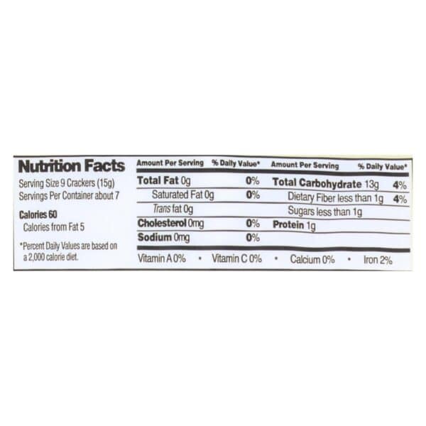 Edward and Sons Brown Rice Snaps - Unsalted Plain - Case of 12 - 3.5 oz. - Image 3