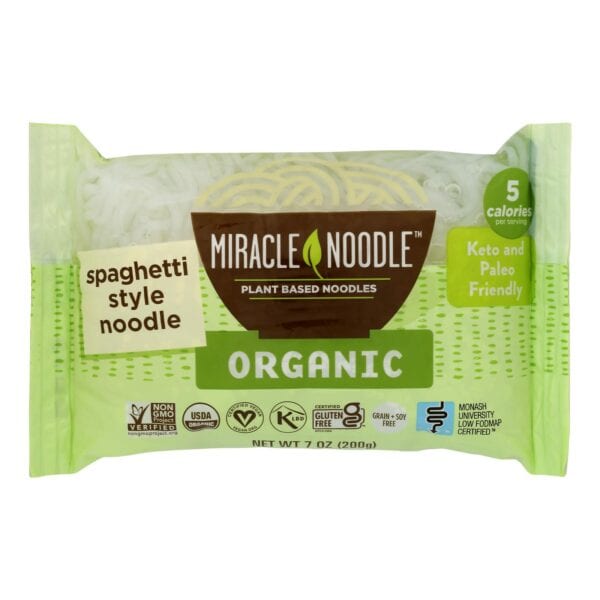 Miracle Noodle Shirataki Pasta - Organic Spaghetti - Case of 6 - 7 oz. - Image 2