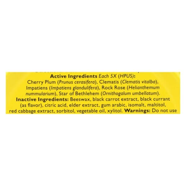 Bach Flower Remedies Rescue Pastilles Black Currant - 1.7 oz - Case of 12 - Image 2