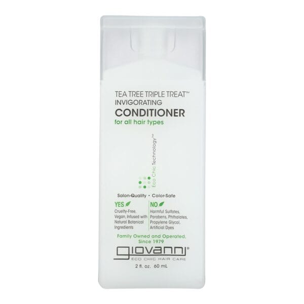 Giovanni Conditioner Tea Tree Triple Treat - 2 fl oz - Case of 12 - Image 2
