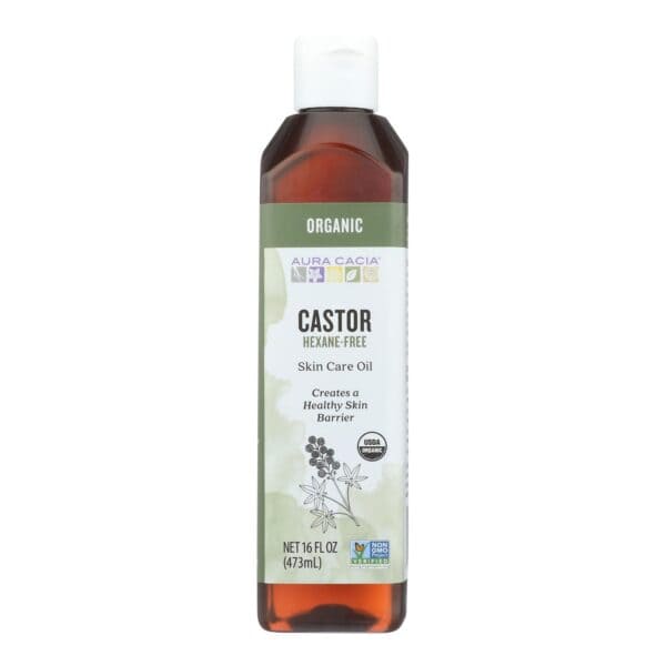 Aura Cacia - Skin Care Oil - Organic Castor Oil - 16 fl oz - Image 2