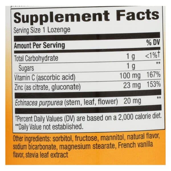 Nature's Way - Zinc Lozenges Natural Berry - 60 Capsules - Image 2