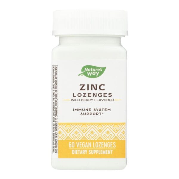 Nature's Way - Zinc Lozenges Natural Berry - 60 Capsules