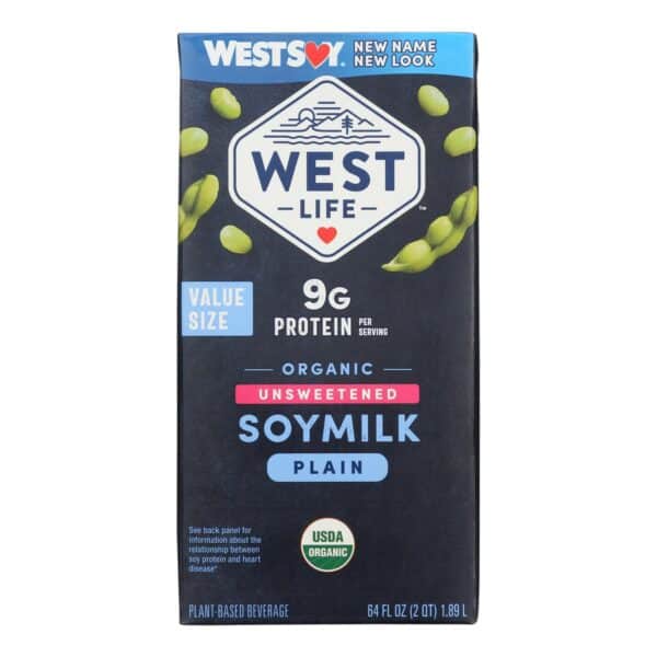 Westsoy Original Soymilk - Unsweetened - Case of 8 - 64 Fl oz. - Image 3