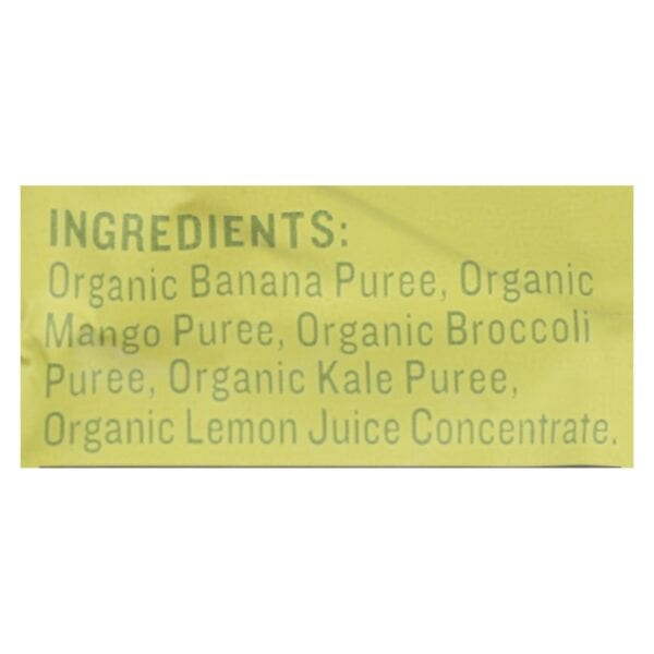 Peter Rabbit Organics Veggie Snacks - Kale Broccoli and Mango with Banana - Case of 10 - 4.4 oz. - Image 3