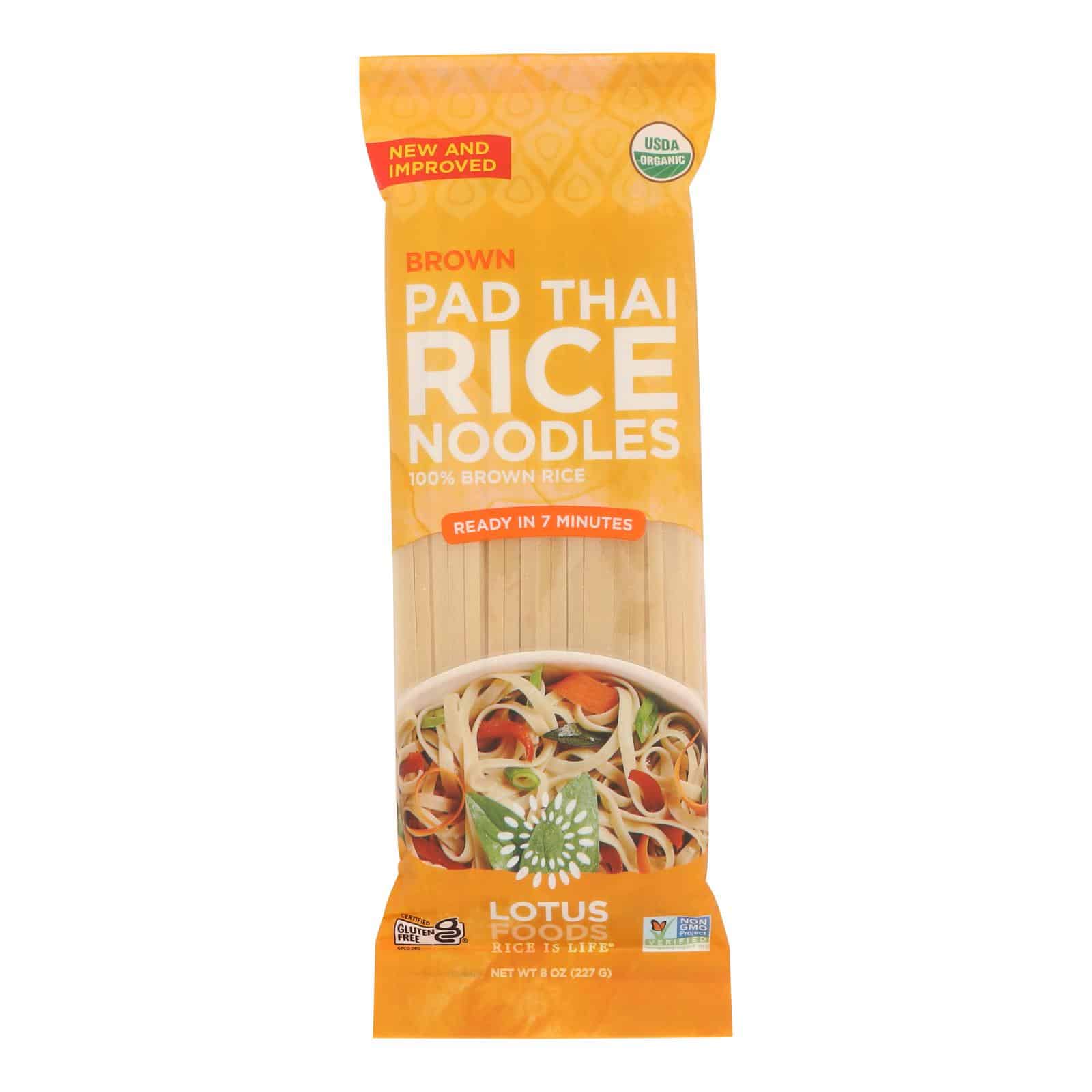 Lotus Foods Noodles - Organic - Brown Rice Pad Thai - Case of 8 - 8 oz - Image 3