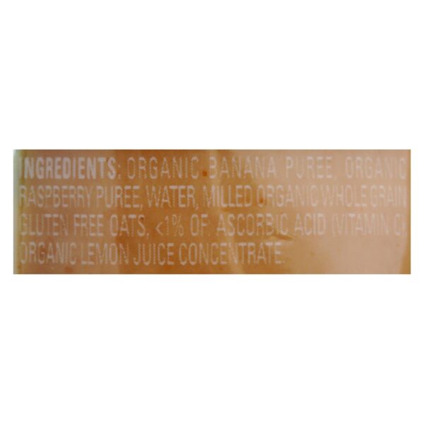 Happy Baby Happy Baby Clearly Crafted - Bananas Raspberries and Oats - Case of 16 - 4 oz. - Image 3