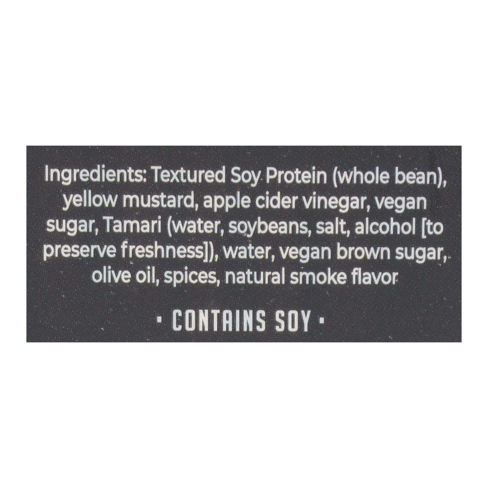 Louisville Vegan Jerky Jerky - Vegan - Carolina BBQ - Case of 10 - 3 oz - Image 2