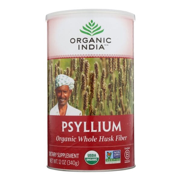 Organic India Fiber Harmony Psyllium Whole Husk - 12 oz - Image 3