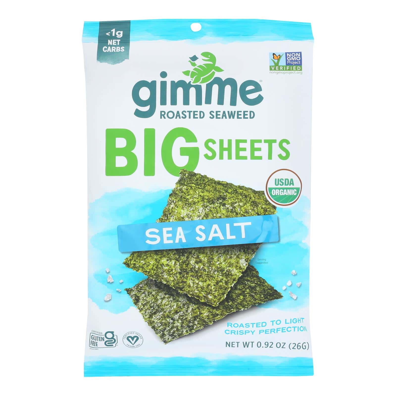 Gimme Organic Wrap N' Roll - Sea Salt - Case of 10 - 0.92 oz. - Image 3