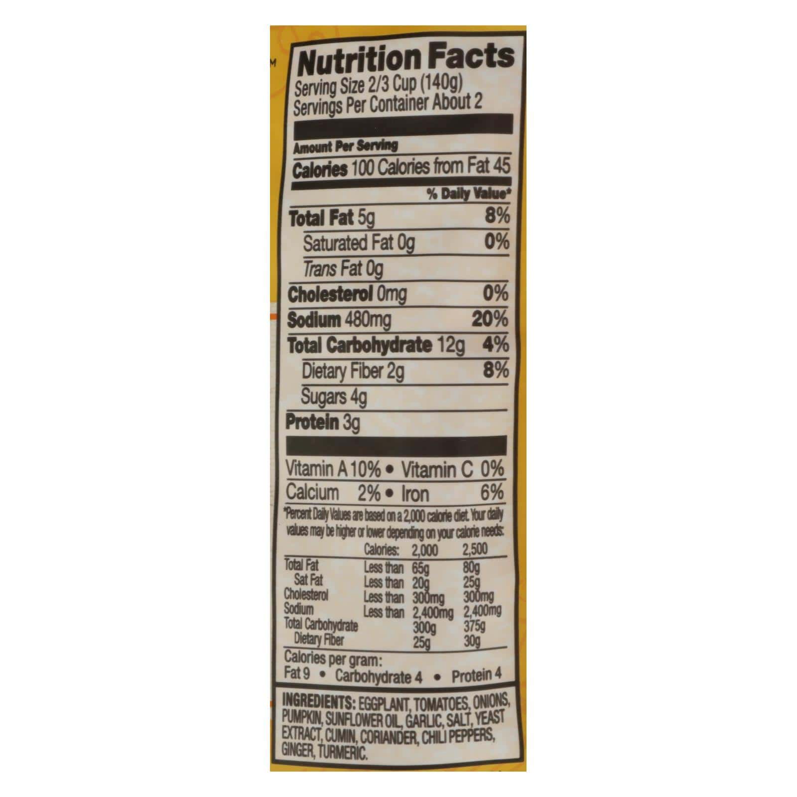 Tasty Bite Entree - Indian Cuisine - Punjab Eggplant - 10 oz - case of 6 - Image 2